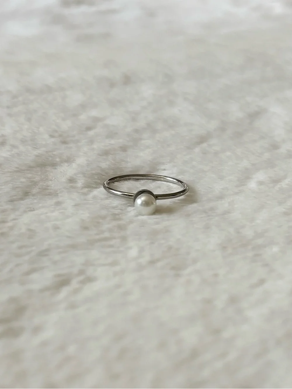 5/$8 🩷 MUST BUNDLE Delicate Pearl Solitaire Ring - White Pearl